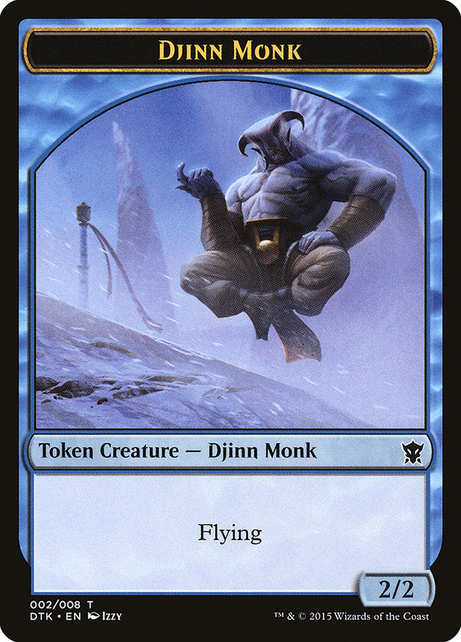 Djinn Monk [Dragons of Tarkir Tokens] | Grognard Games