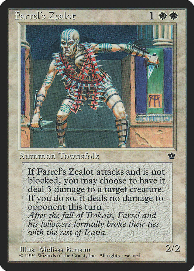 Farrel's Zealot (Melissa A. Benson) [Fallen Empires] | Grognard Games