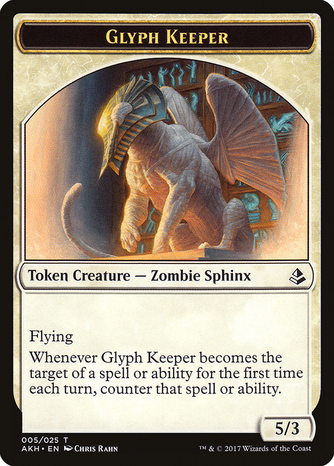 Glyph Keeper [Amonkhet Tokens] | Grognard Games