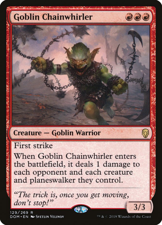 Goblin Chainwhirler [Dominaria] | Grognard Games