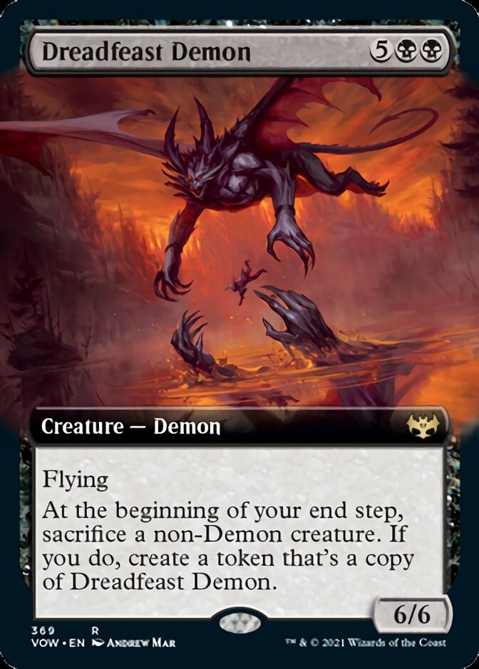 Dreadfeast Demon (Extended) [Innistrad: Crimson Vow] | Grognard Games