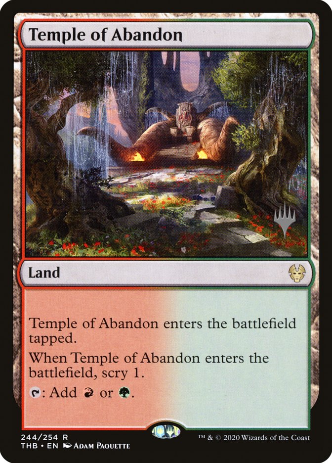 Temple of Abandon (Promo Pack) [Theros Beyond Death Promos] | Grognard Games