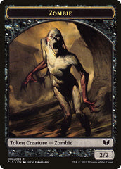 Cat // Zombie Double-Sided Token [Commander 2015 Tokens] | Grognard Games