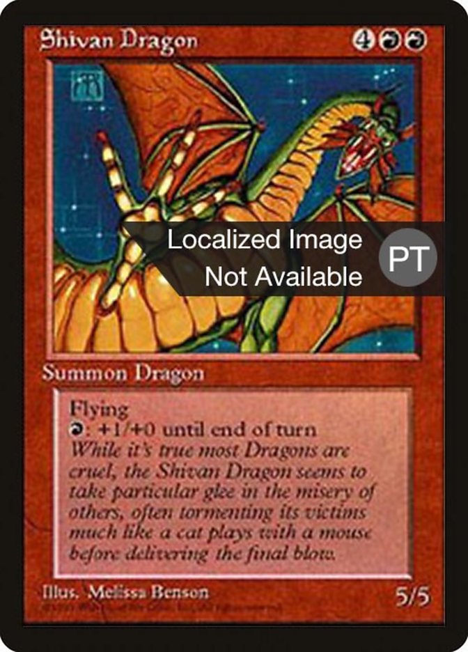 Shivan Dragon [Fourth Edition (Foreign Black Border)] | Grognard Games