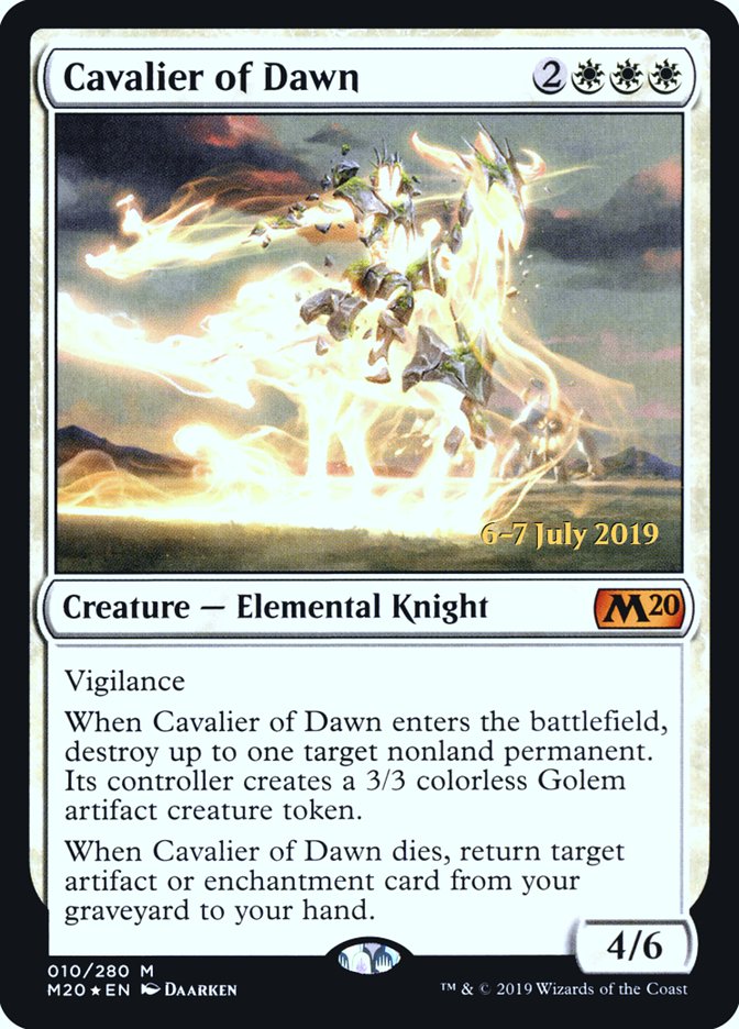 Cavalier of Dawn  [Core Set 2020 Prerelease Promos] | Grognard Games