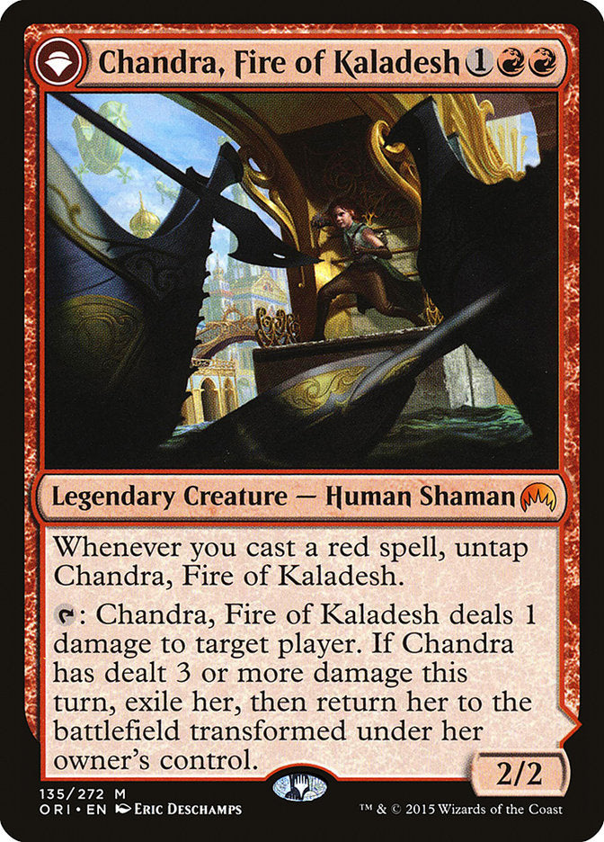 Chandra, Fire of Kaladesh // Chandra, Roaring Flame [Magic Origins] | Grognard Games