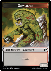 Spirit (0010) // Graveborn Double-Sided Token [Commander Masters Tokens] | Grognard Games