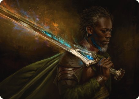 Anduril, Flame of the West Art Card [The Lord of the Rings: Tales of Middle-earth Art Series] | Grognard Games