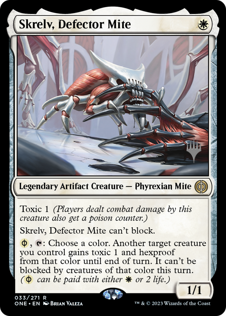 Skrelv, Defector Mite (Promo Pack) [Phyrexia: All Will Be One Promos] | Grognard Games