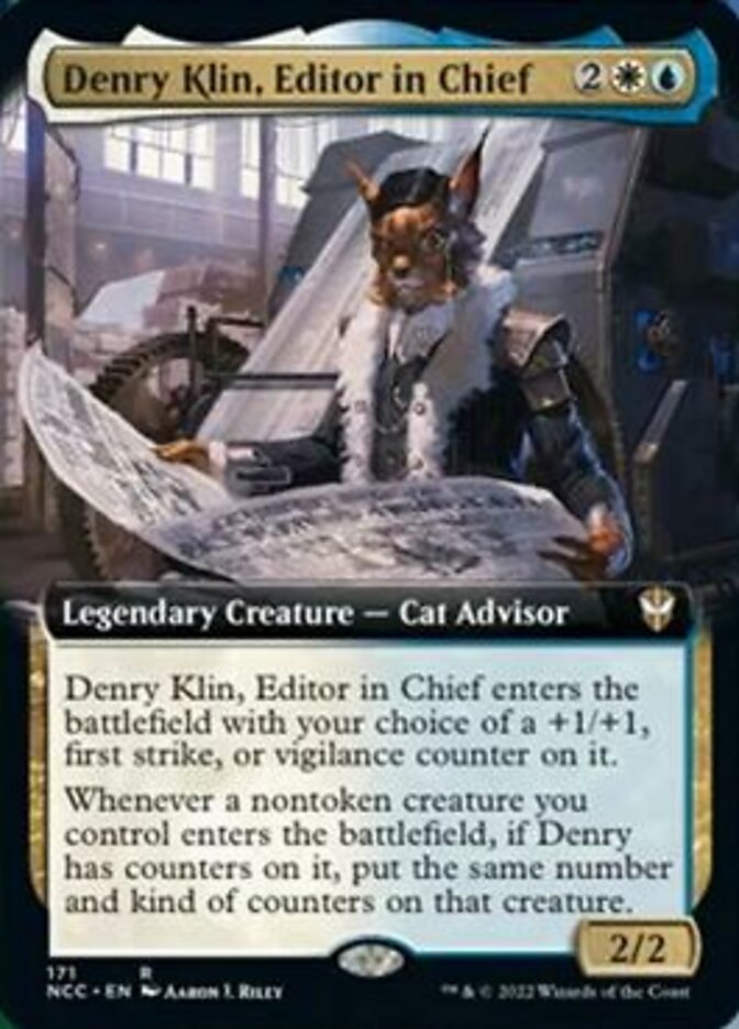 Denry Klin, Editor in Chief (Extended Art) [Streets of New Capenna Commander] | Grognard Games