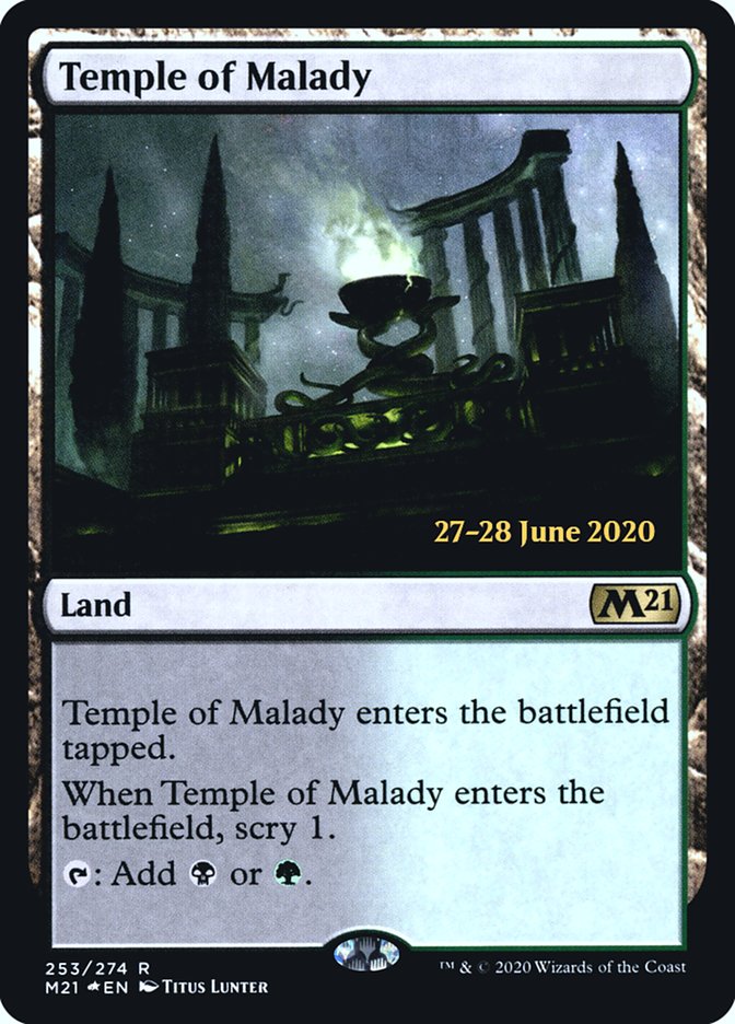 Temple of Malady  [Core Set 2021 Prerelease Promos] | Grognard Games