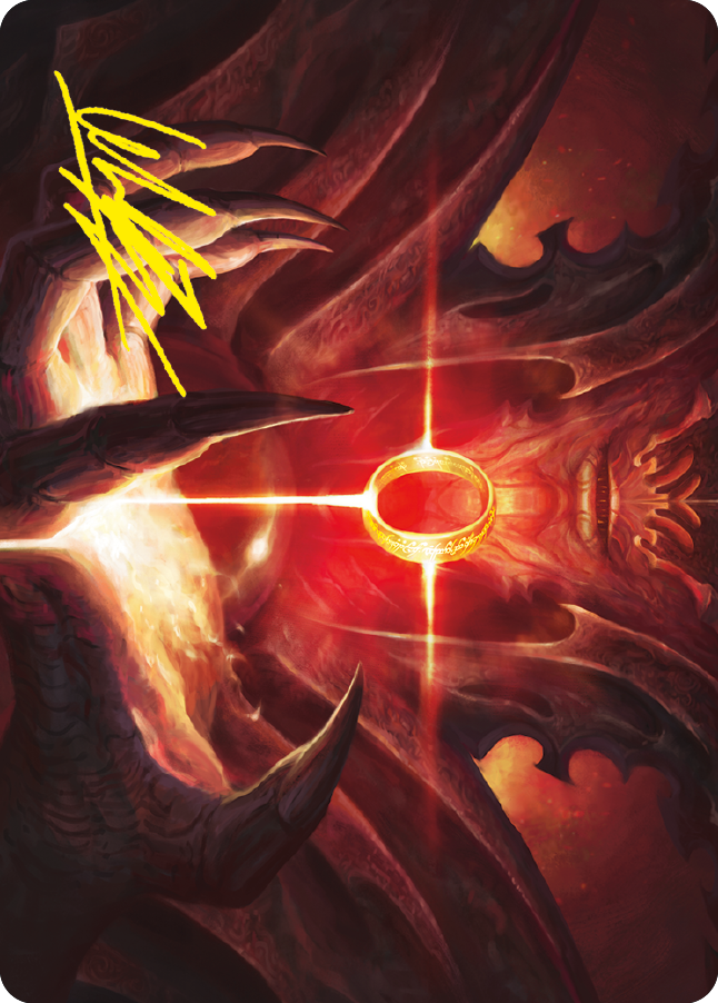Sol Ring Art Card (Gold-Stamped Signature) [The Lord of the Rings: Tales of Middle-earth Art Series] | Grognard Games