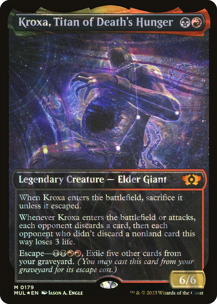 Kroxa, Titan of Death's Hunger (Halo Foil) [Multiverse Legends] | Grognard Games