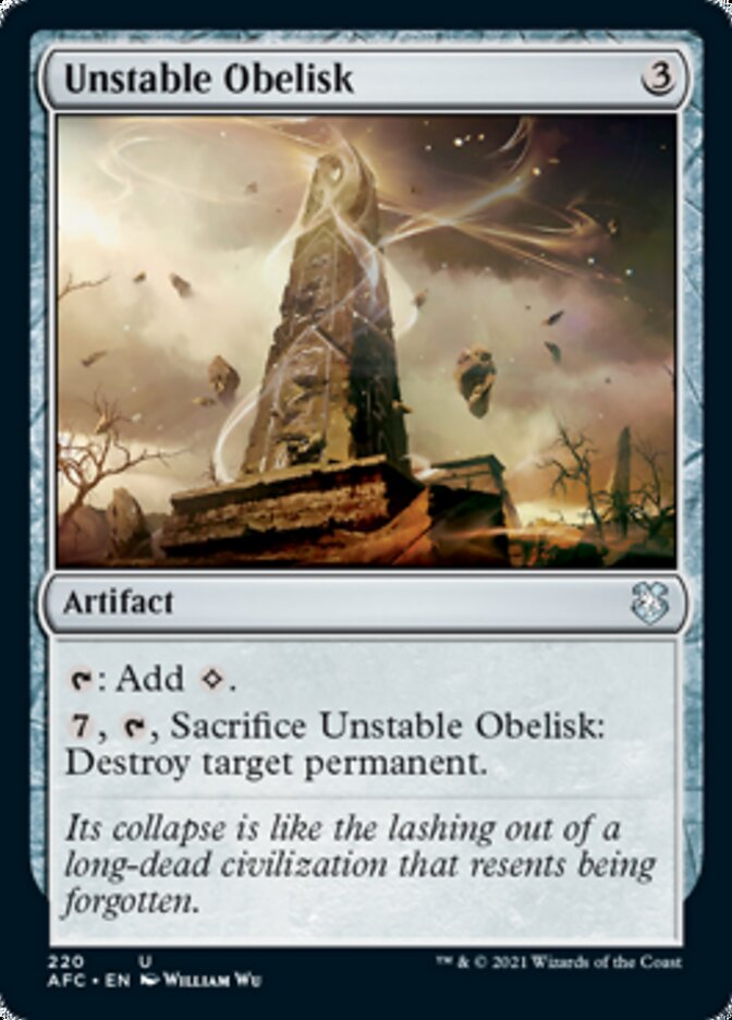 Unstable Obelisk [Dungeons & Dragons: Adventures in the Forgotten Realms Commander] | Grognard Games