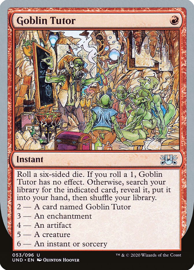 Goblin Tutor [Unsanctioned] | Grognard Games