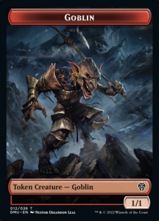 Saproling // Goblin Double-sided Token [Dominaria United Tokens] | Grognard Games