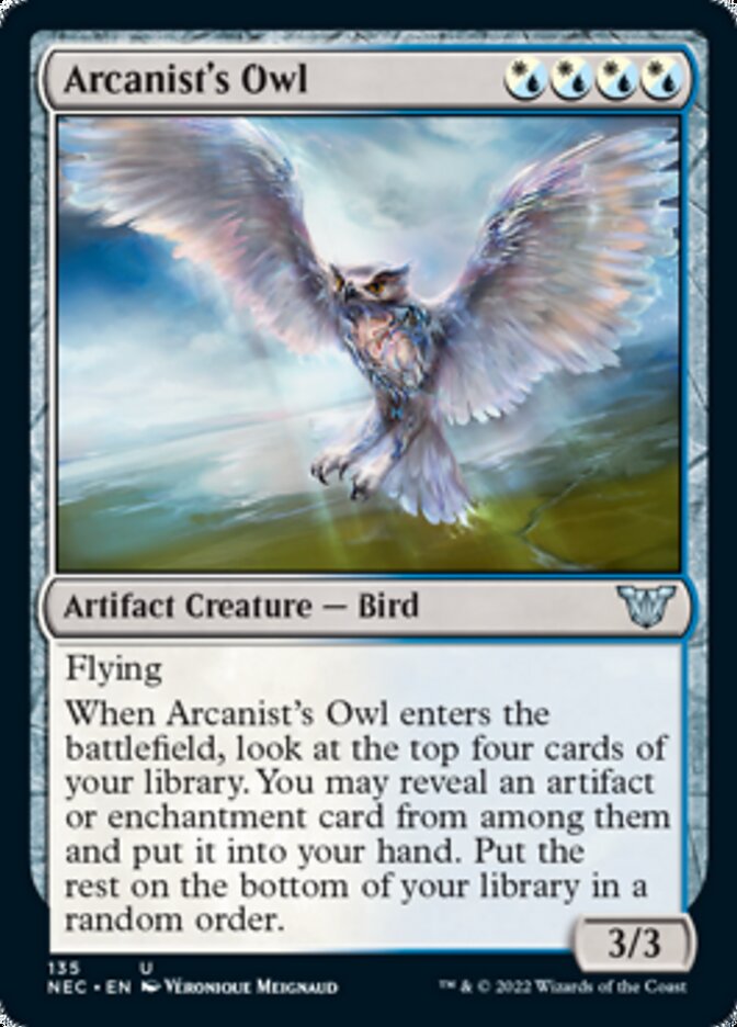 Arcanist's Owl [Kamigawa: Neon Dynasty Commander] | Grognard Games