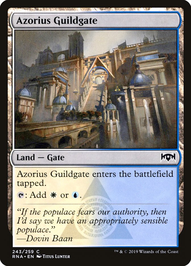 Azorius Guildgate (243/259) [Ravnica Allegiance] | Grognard Games