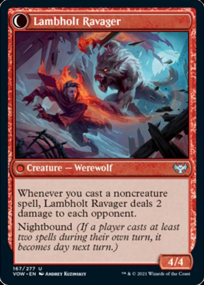 Lambholt Raconteur // Lambholt Ravager [Innistrad: Crimson Vow] | Grognard Games