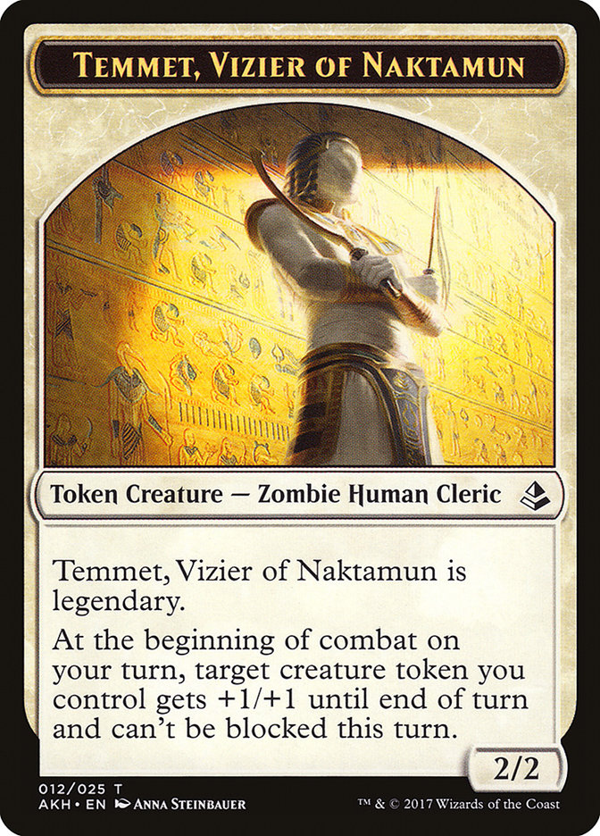 Temmet, Vizier of Naktamun [Amonkhet Tokens] | Grognard Games