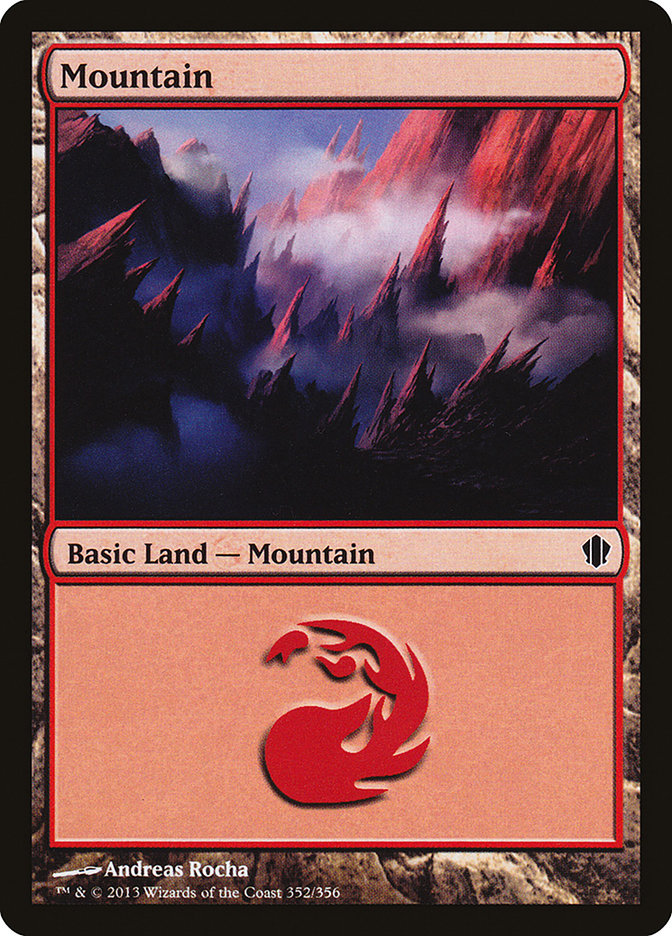 Mountain (352) [Commander 2013] | Grognard Games