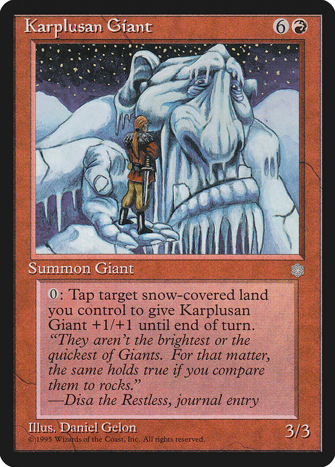 Karplusan Giant [Ice Age] | Grognard Games