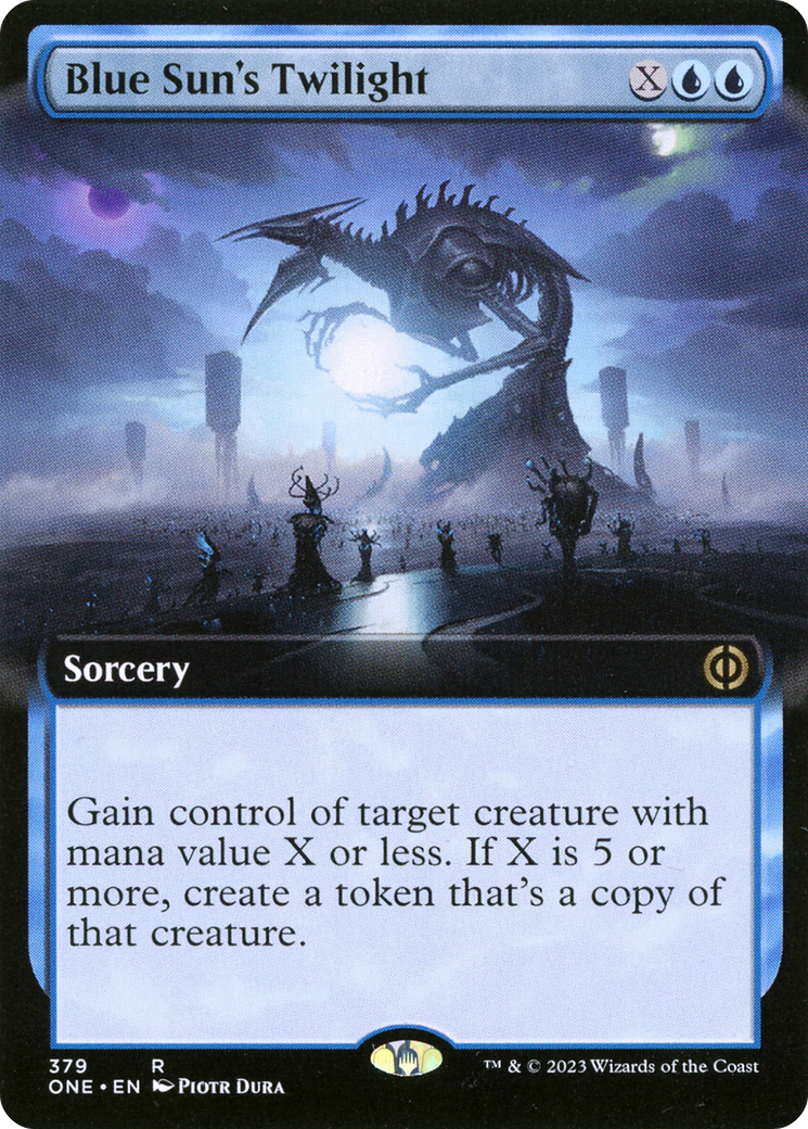 Blue Sun's Twilight (Extended Art) [Phyrexia: All Will Be One] | Grognard Games