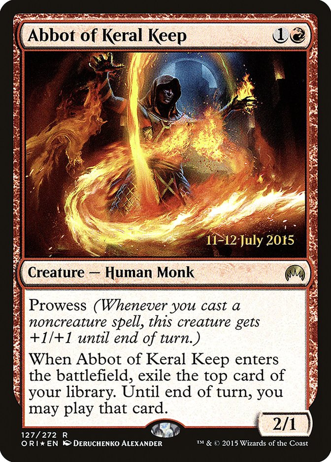 Abbot of Keral Keep [Magic Origins Prerelease Promos] | Grognard Games