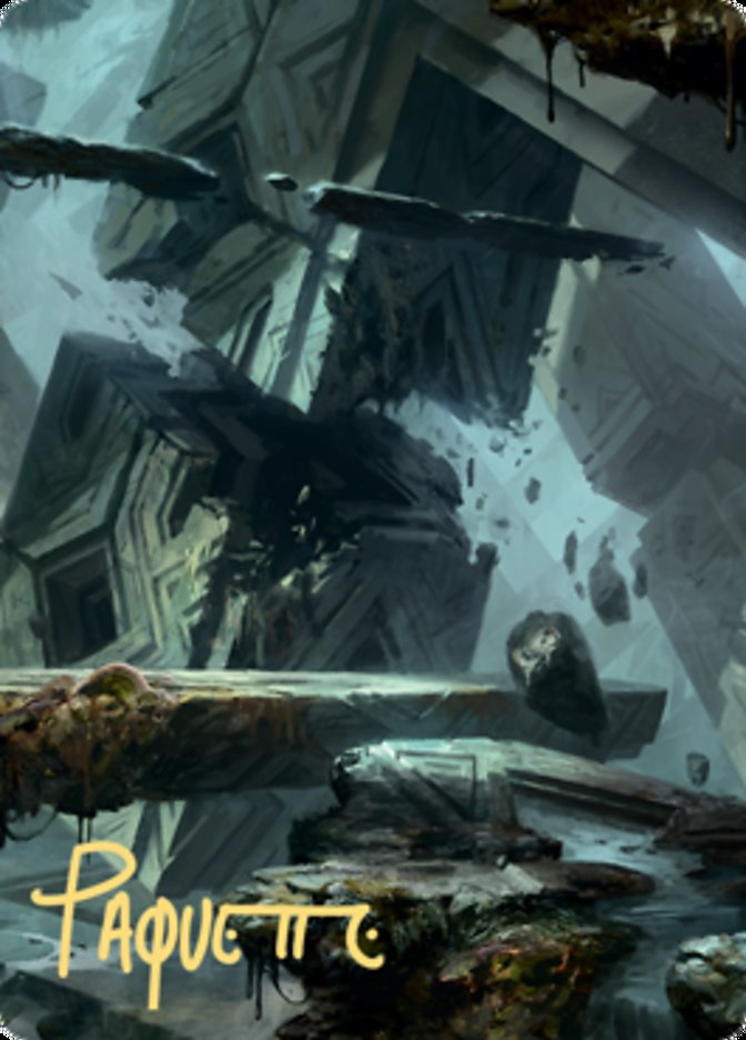 Swamp 3 Art Card (Gold-Stamped Signature) [Zendikar Rising Art Series] | Grognard Games