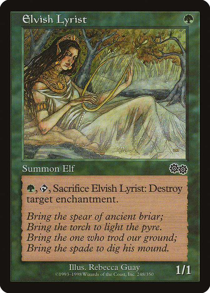 Elvish Lyrist [Urza's Saga] | Grognard Games