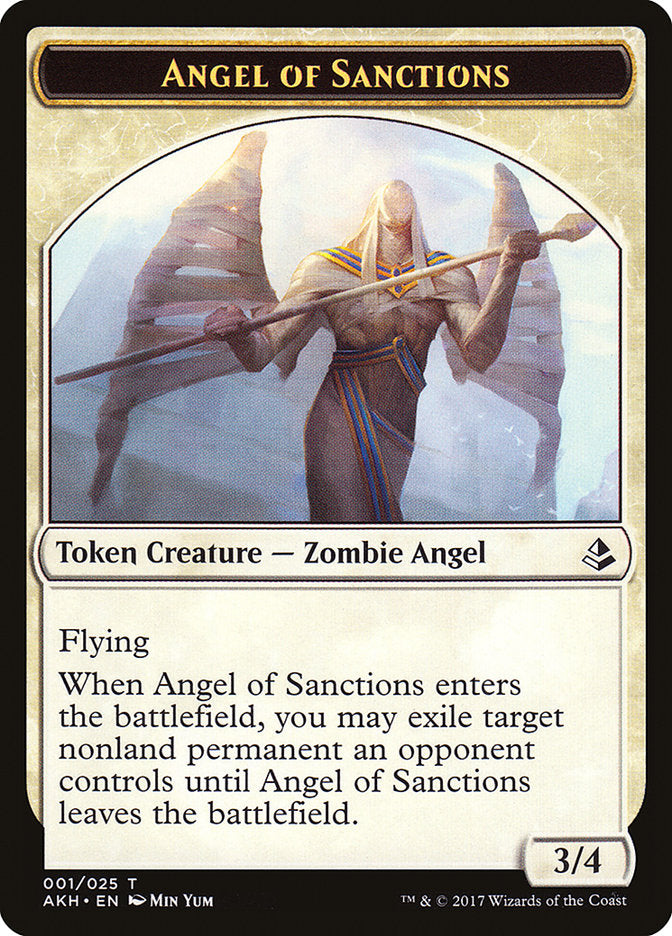 Angel of Sanctions [Amonkhet Tokens] | Grognard Games