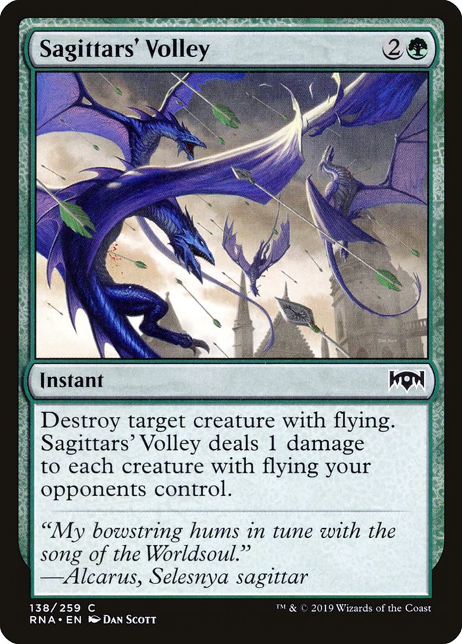 Sagittars' Volley [Ravnica Allegiance] | Grognard Games