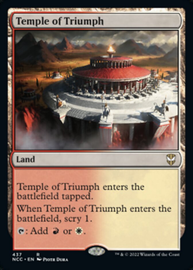 Temple of Triumph [Streets of New Capenna Commander] | Grognard Games