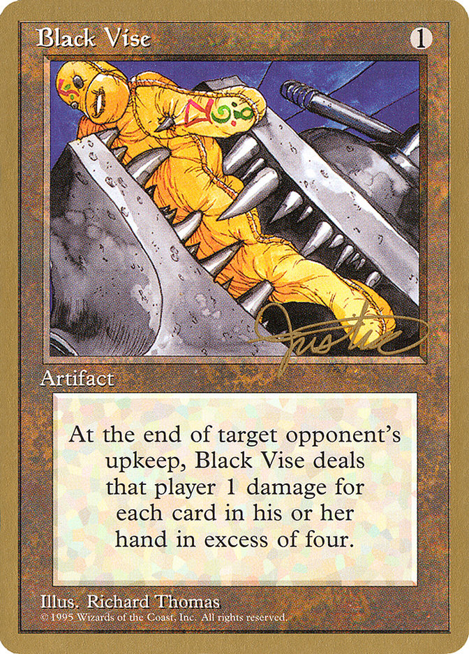 Black Vise (Mark Justice) [Pro Tour Collector Set] | Grognard Games