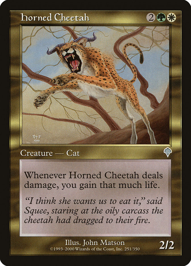 Horned Cheetah [Invasion] | Grognard Games