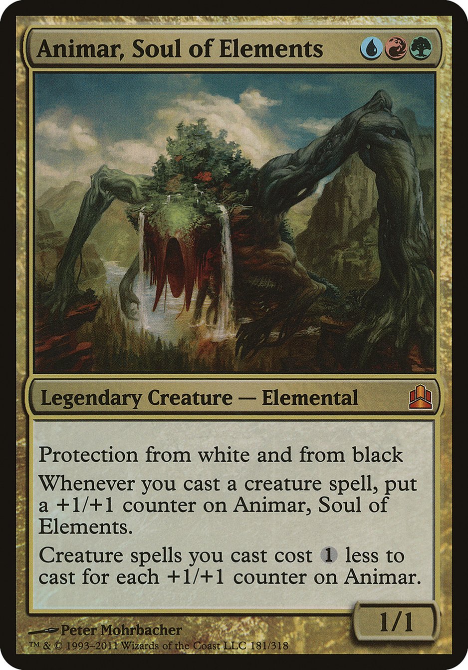 Animar, Soul of Elements (Oversized) [Commander 2011 Oversized] | Grognard Games