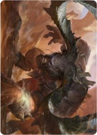 Moraug, Fury of Akoum Art Card [Zendikar Rising Art Series] | Grognard Games