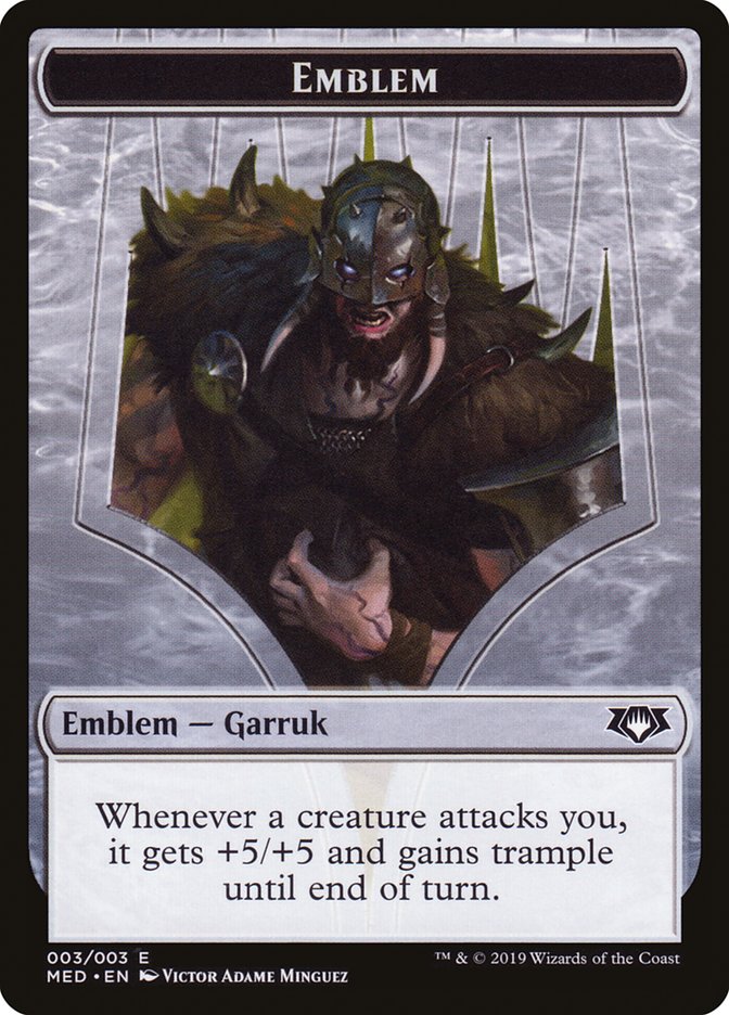 Garruk, Apex Predator Emblem [Mythic Edition Tokens] | Grognard Games