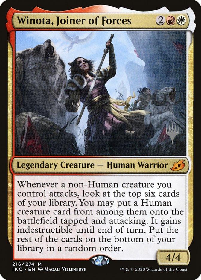 Winota, Joiner of Forces (Promo Pack) [Ikoria: Lair of Behemoths Promos] | Grognard Games