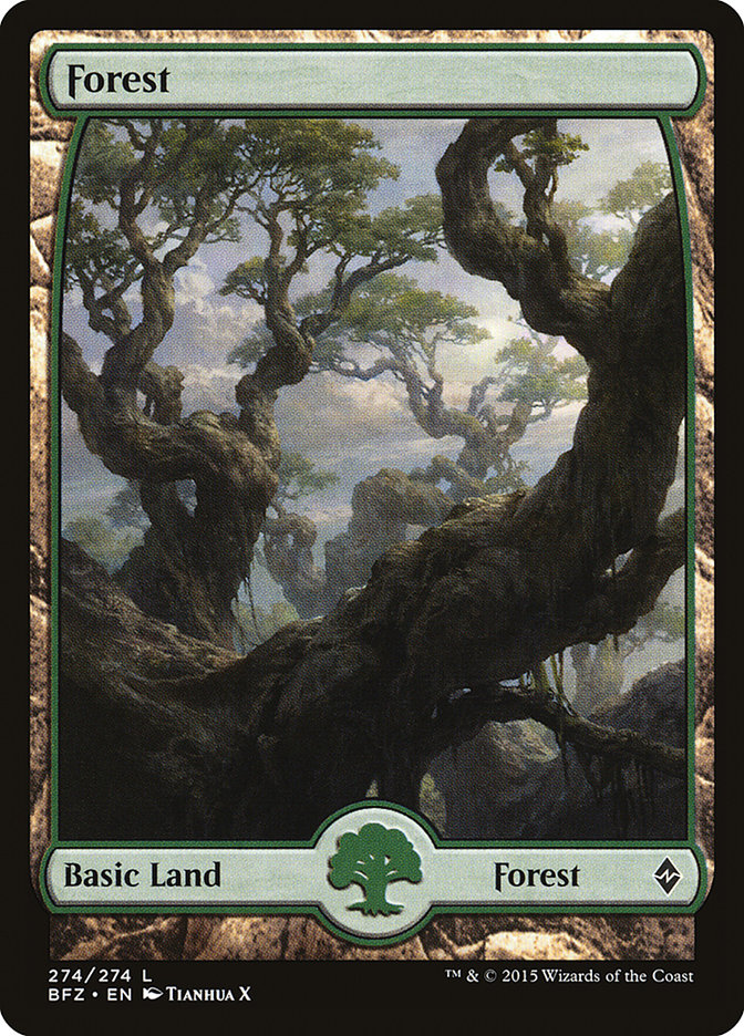 Forest (274) [Battle for Zendikar] | Grognard Games