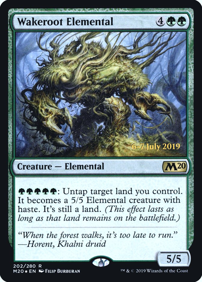 Wakeroot Elemental  [Core Set 2020 Prerelease Promos] | Grognard Games