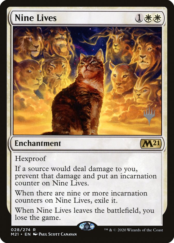 Nine Lives (Promo Pack) [Core Set 2021 Promos] | Grognard Games