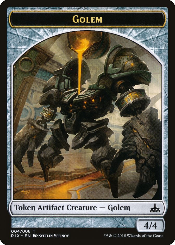 Golem [Rivals of Ixalan Tokens] | Grognard Games