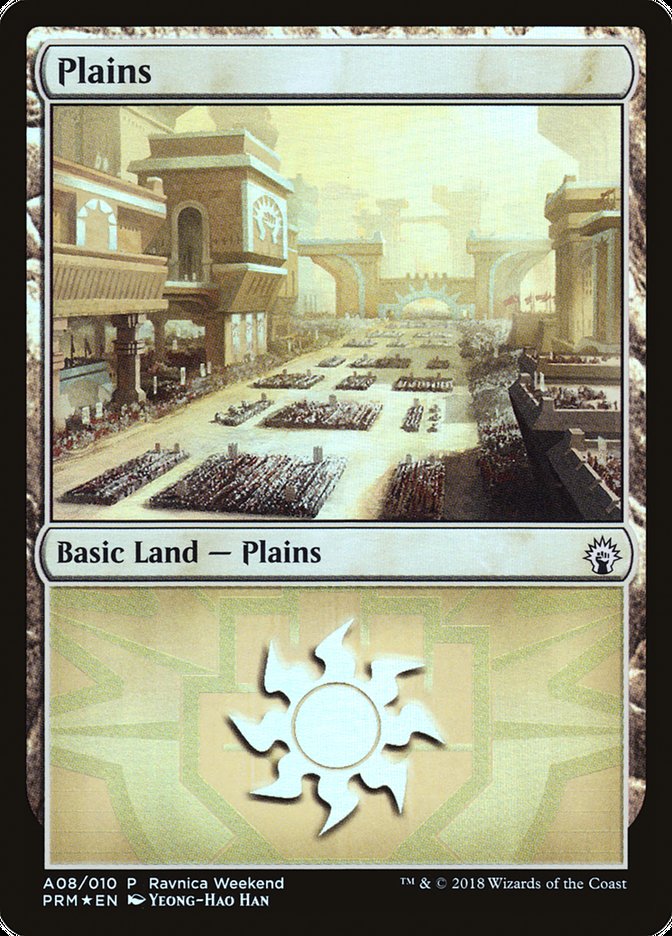 Plains (A08) [Guilds of Ravnica Ravnica Weekend] | Grognard Games