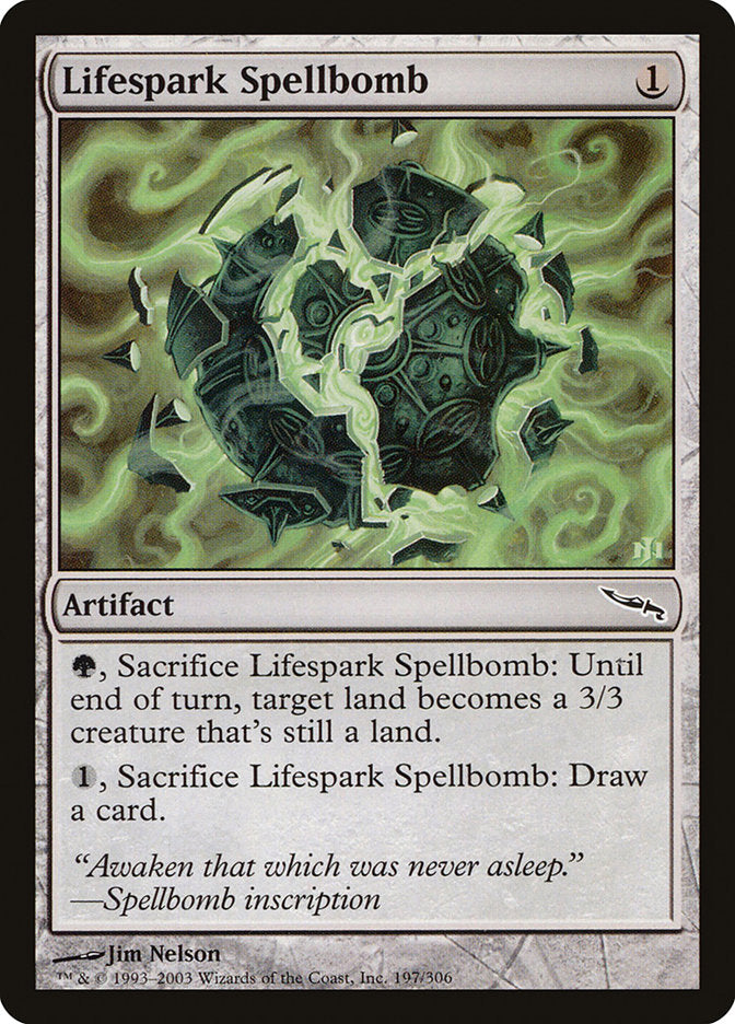 Lifespark Spellbomb [Mirrodin] | Grognard Games