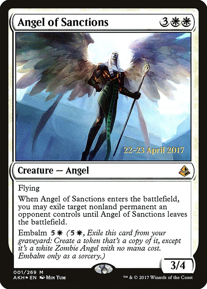 Angel of Sanctions  [Amonkhet Prerelease Promos] | Grognard Games