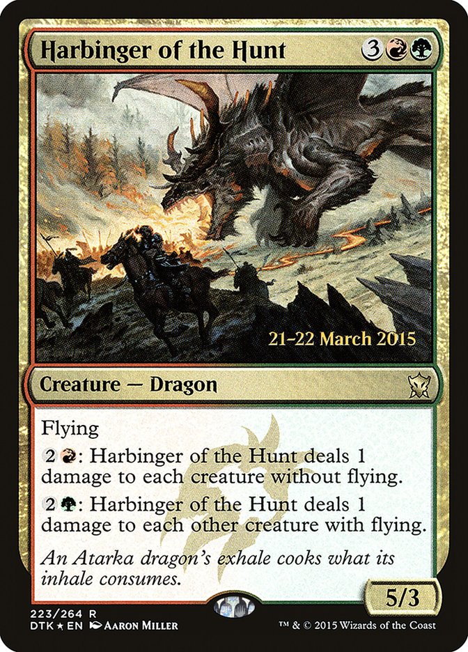 Harbinger of the Hunt  [Dragons of Tarkir Prerelease Promos] | Grognard Games