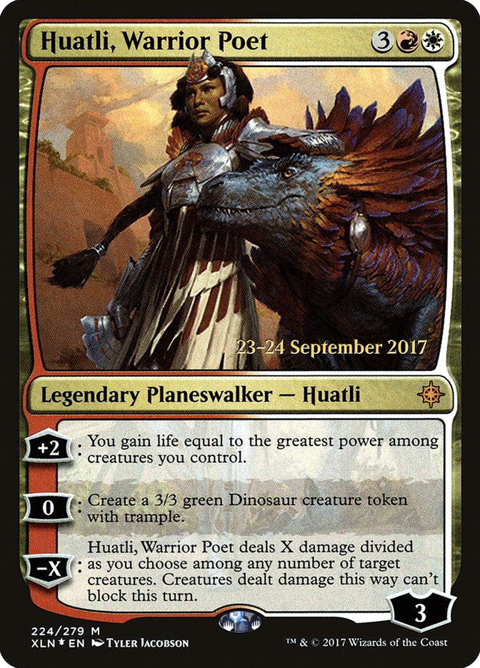 Huatli, Warrior Poet  [Ixalan Prerelease Promos] | Grognard Games