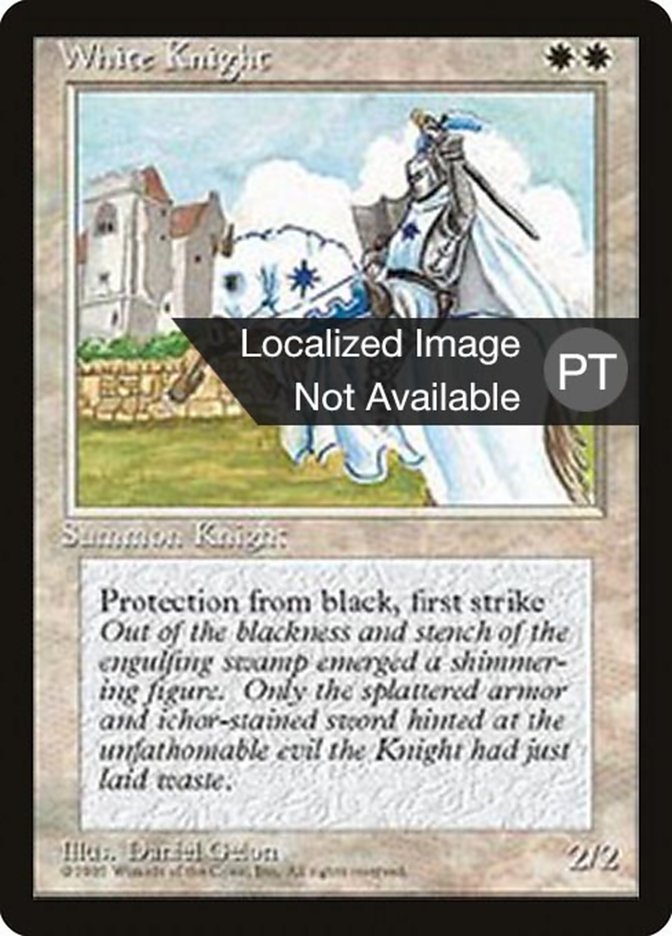 White Knight [Fourth Edition (Foreign Black Border)] | Grognard Games