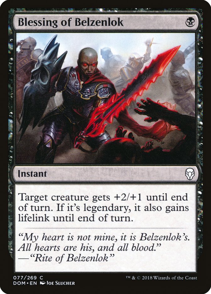 Blessing of Belzenlok [Dominaria] | Grognard Games